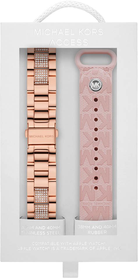 michael kors pink apple watch band|Michael Kors interchangeable watch band.